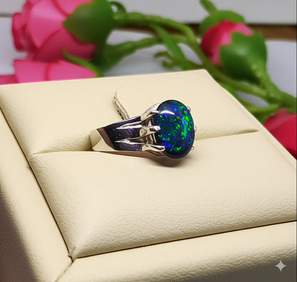 Black Opal Ring