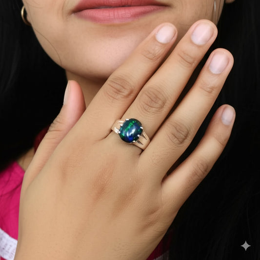 Black Opal Ring