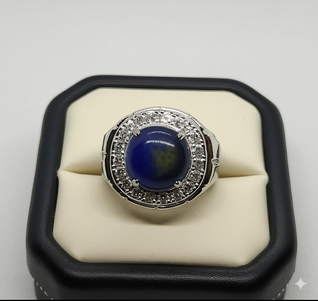 Men's Blue sapphire Ring