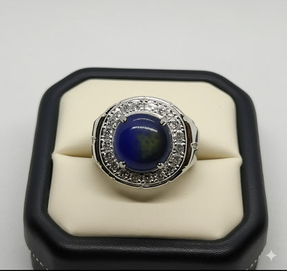 Men's Blue sapphire Ring