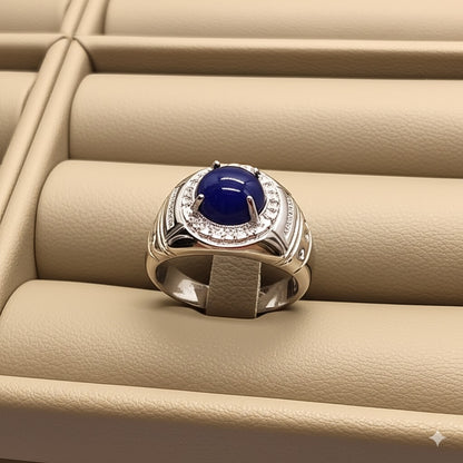 Men's Blue sapphire Ring