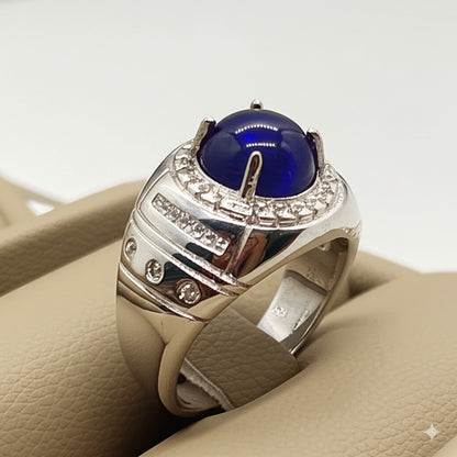 Men's Blue sapphire Ring