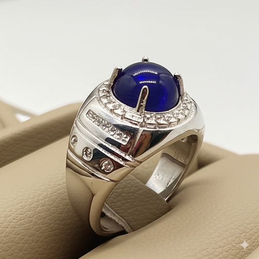 Men's Blue sapphire Ring