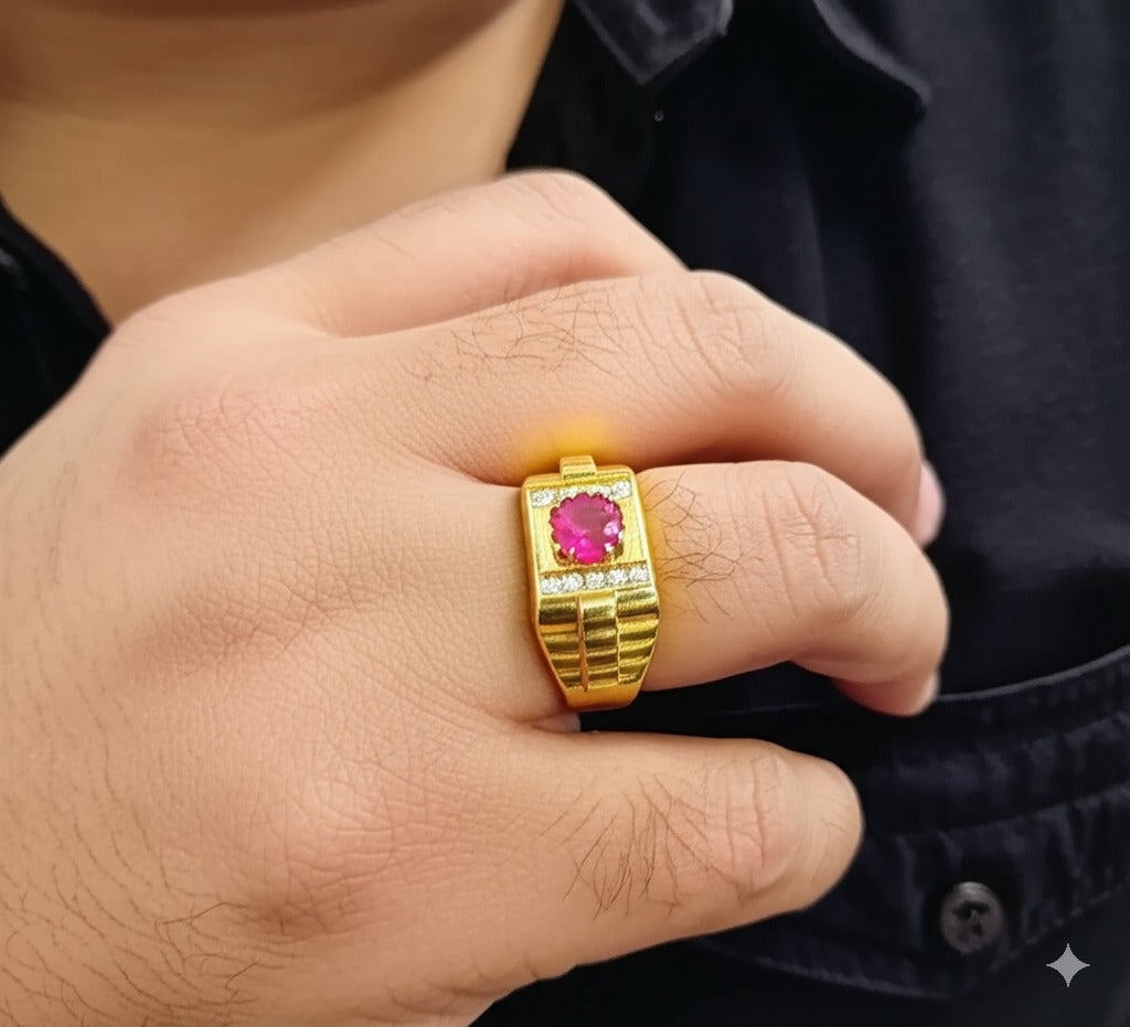 Men's Ruby Ring