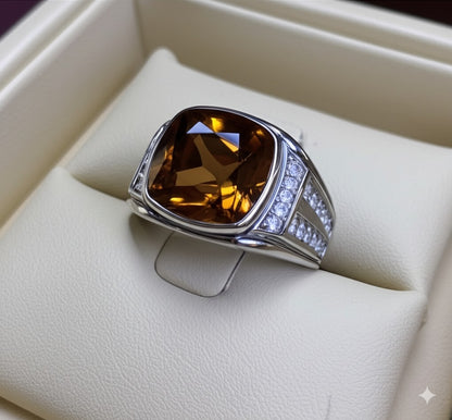 men`s zircon ring