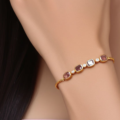 Women's multi colour spinel bracelet