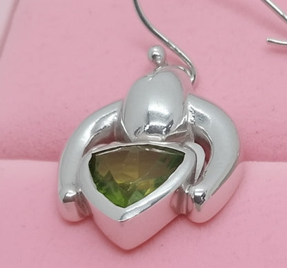Women's peridot earrings