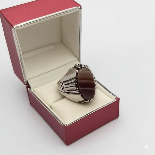 Sulemani Agate (Plate) Ring