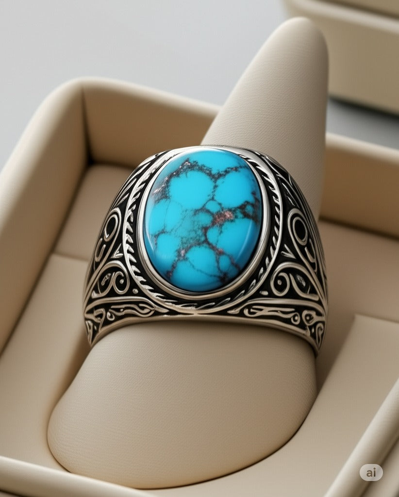 Blue Turquoise Ring