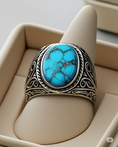 Blue Turquoise Ring