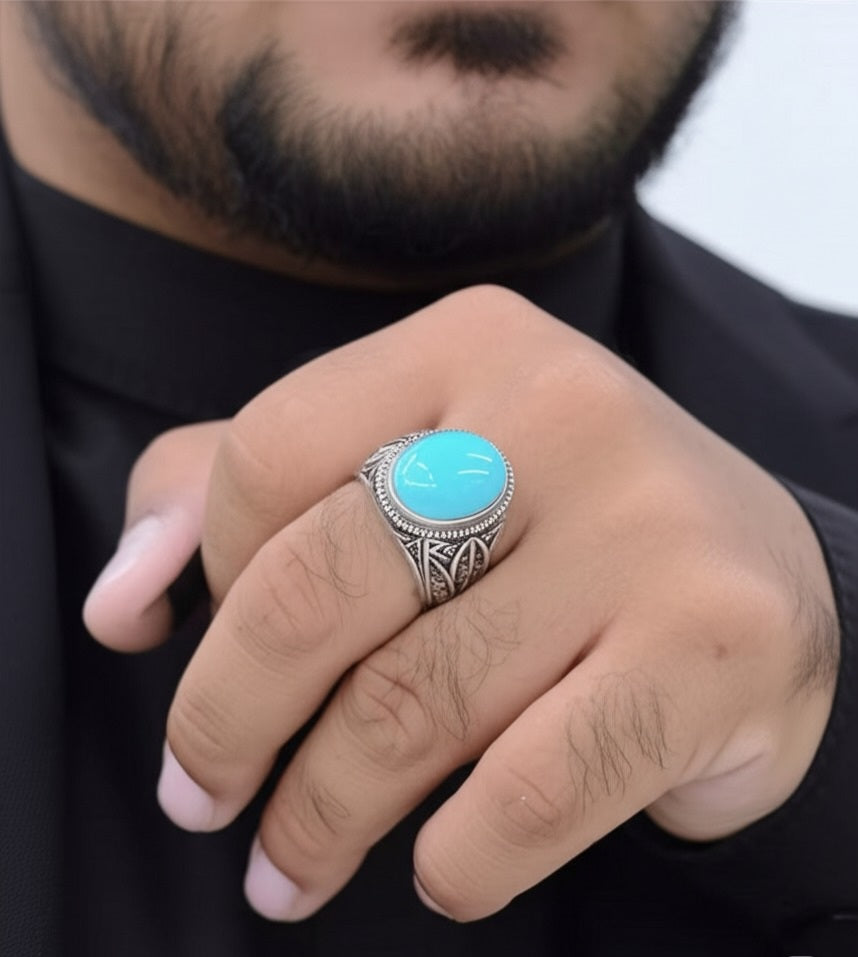 Blue Turquoise Ring