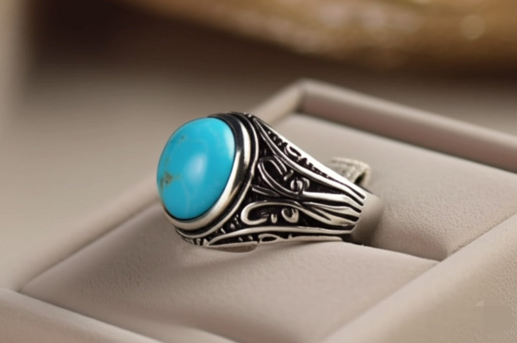 Blue Turquoise Ring