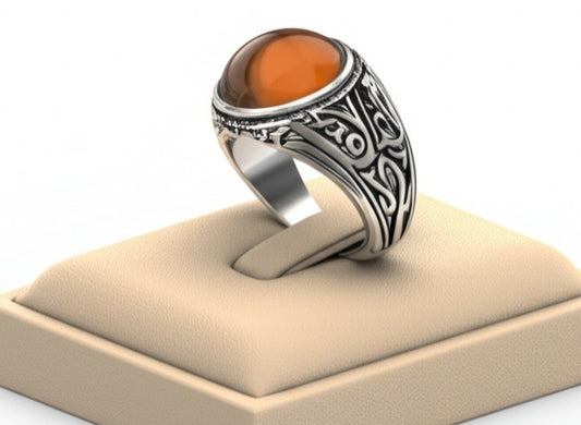 Yellow Amber Ring