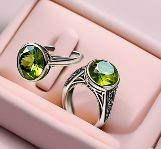 Women's peridot Rings