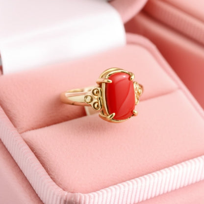 Women's coral Ring