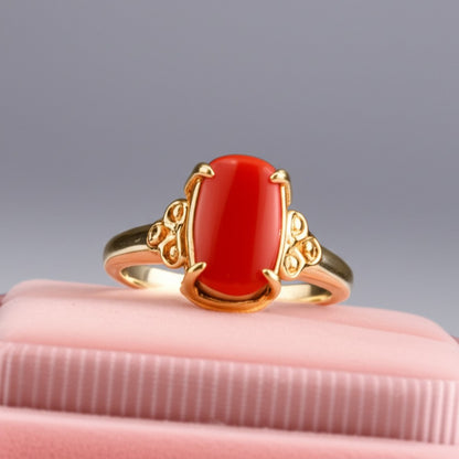 Women's coral Ring