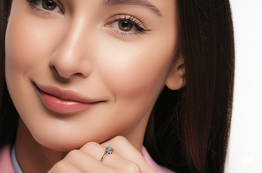 Women's white topaz Ring