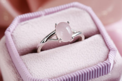 Rose Quartz women's ring