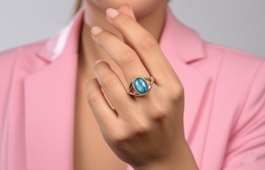 Women's Labradorite ring