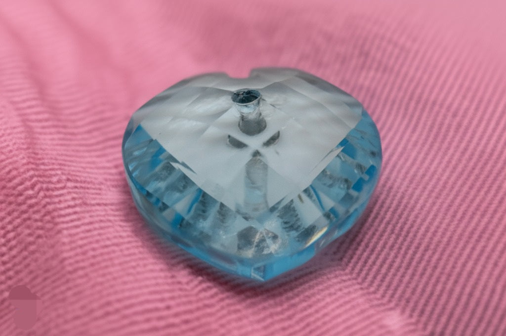 Sky blue topaz pendant