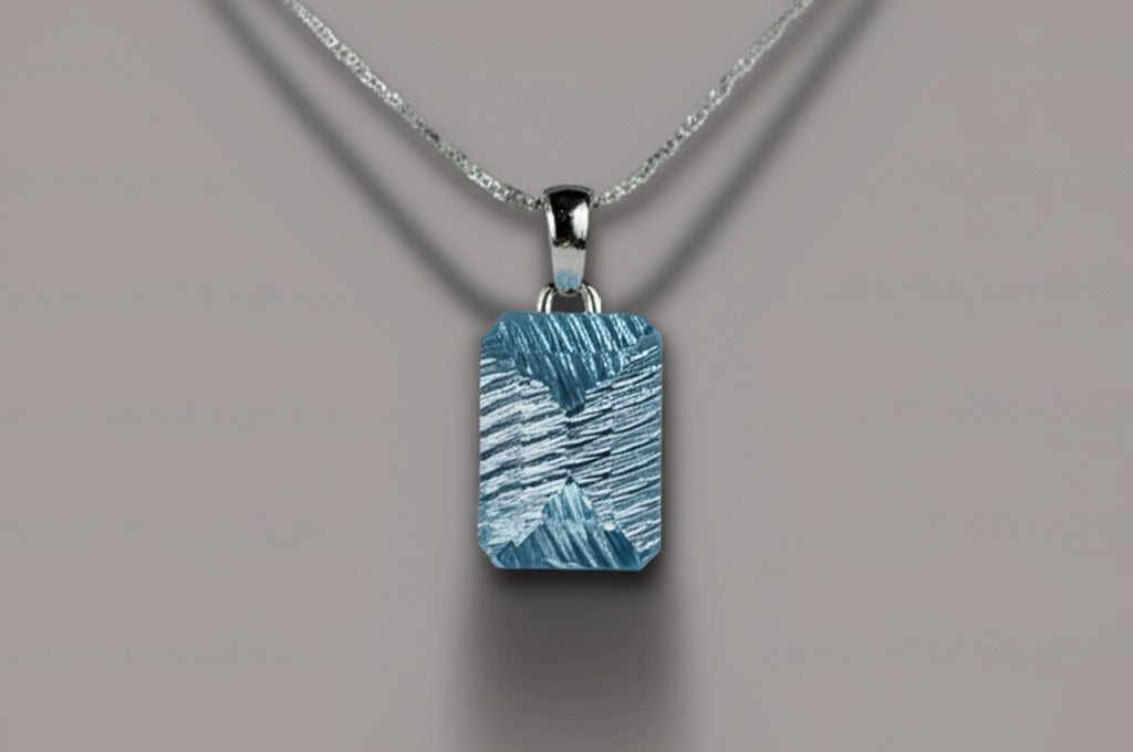 Sky blue topaz pendant