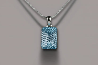 Sky blue topaz pendant