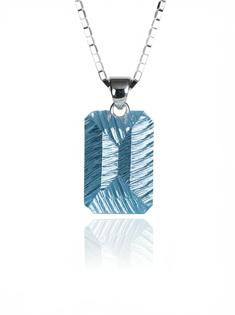 Sky blue topaz pendant