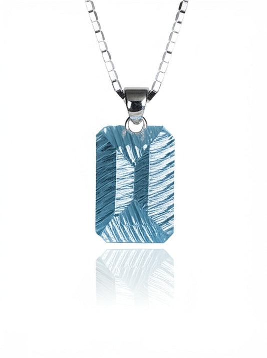 Sky blue topaz pendant