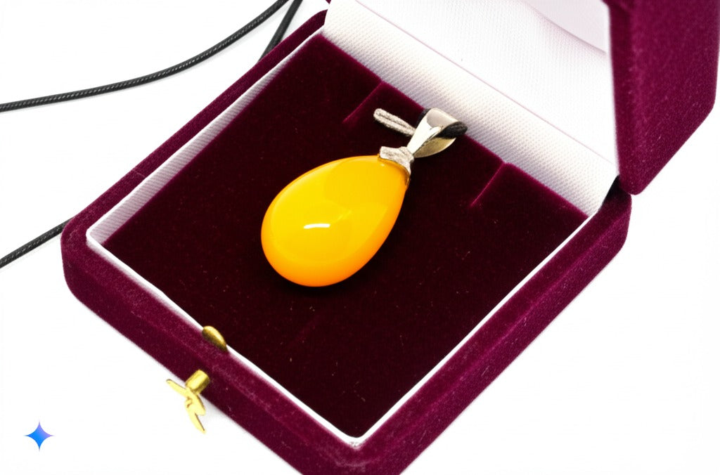 Yellow opal jewelry set for women