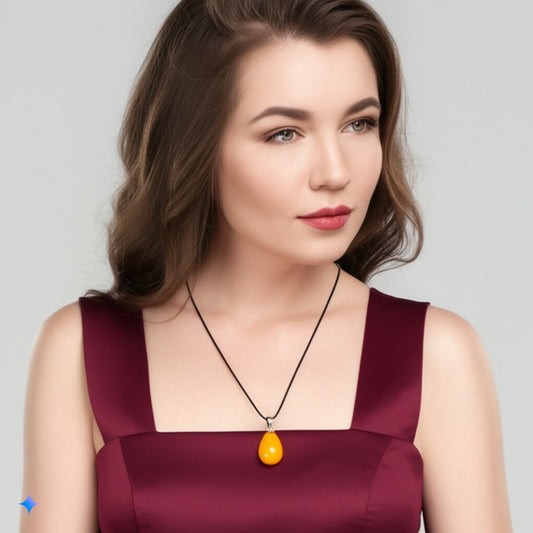 Yellow opal jewelry set for women