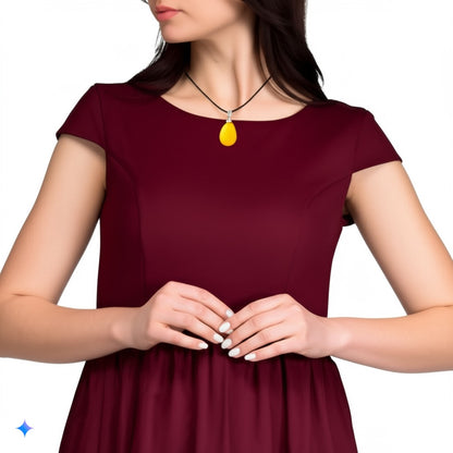Yellow opal jewelry set for women