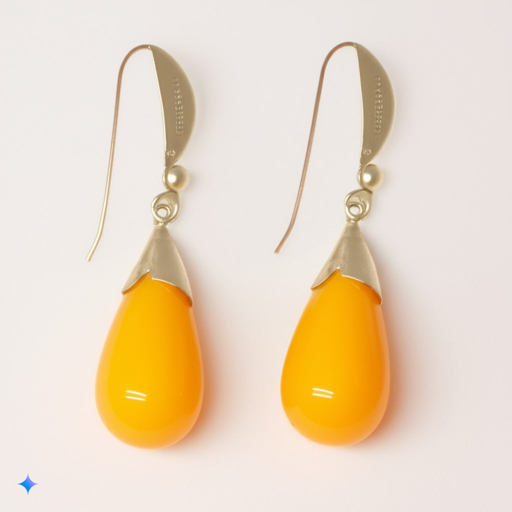 Yellow opal jewelry set for women