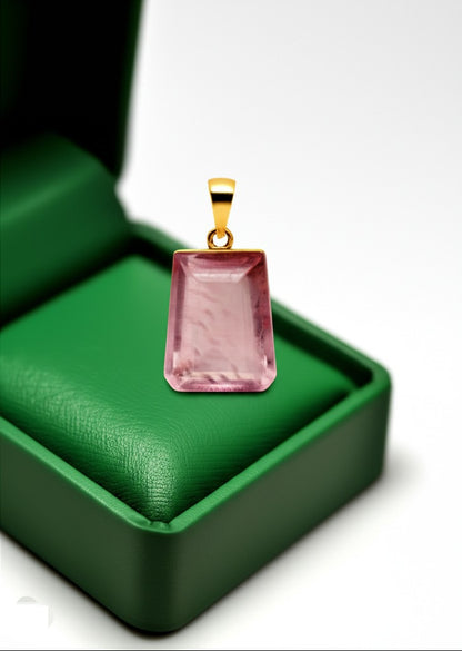 Pink fluorite pendant