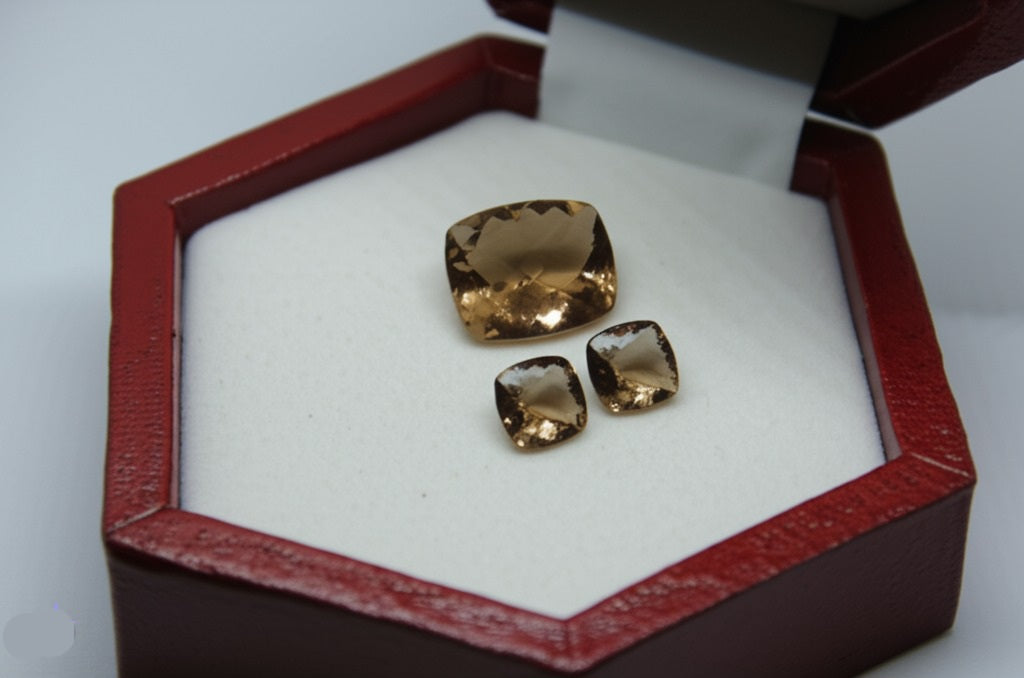 Smokey quartz women's jewelry set