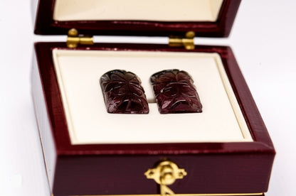 Pink tourmaline earrings
