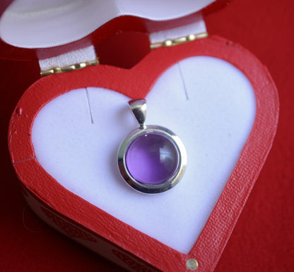 Amethyst men's pendant
