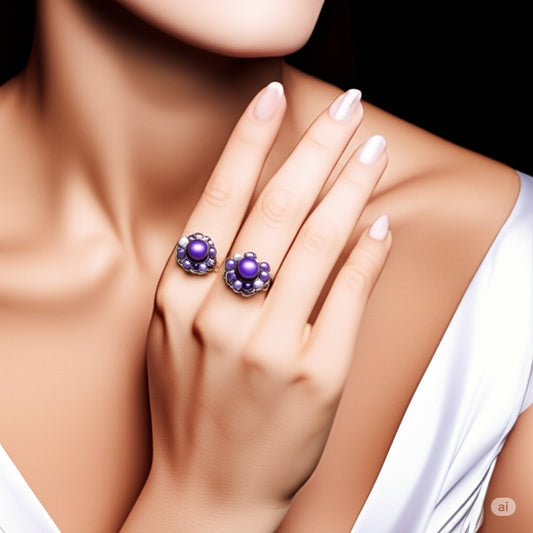 Women's pearls ring