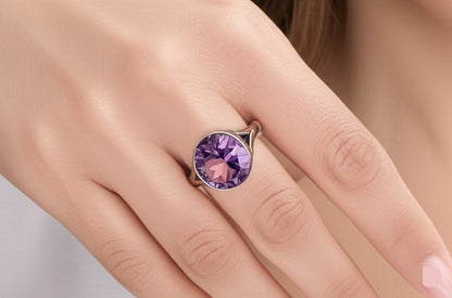 Women Amethyst Ring