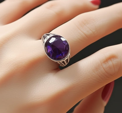 Women Amethyst Ring