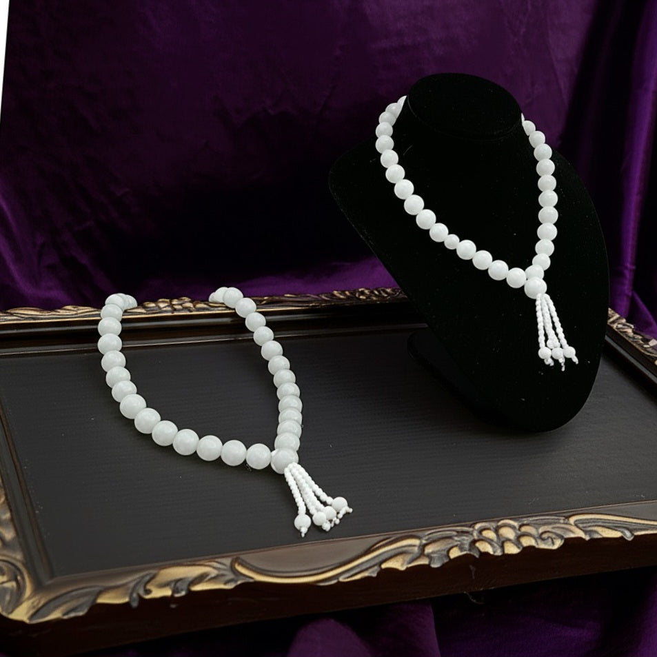White agate counting beads (tasbih)