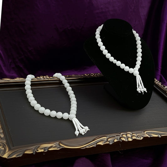 White agate counting beads (tasbih)