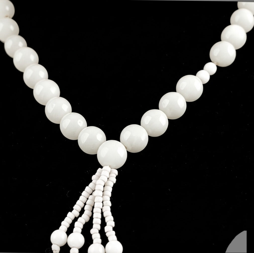 White agate counting beads (tasbih)
