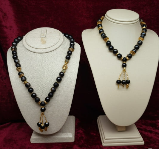 Black agate counting beads *tasbih*