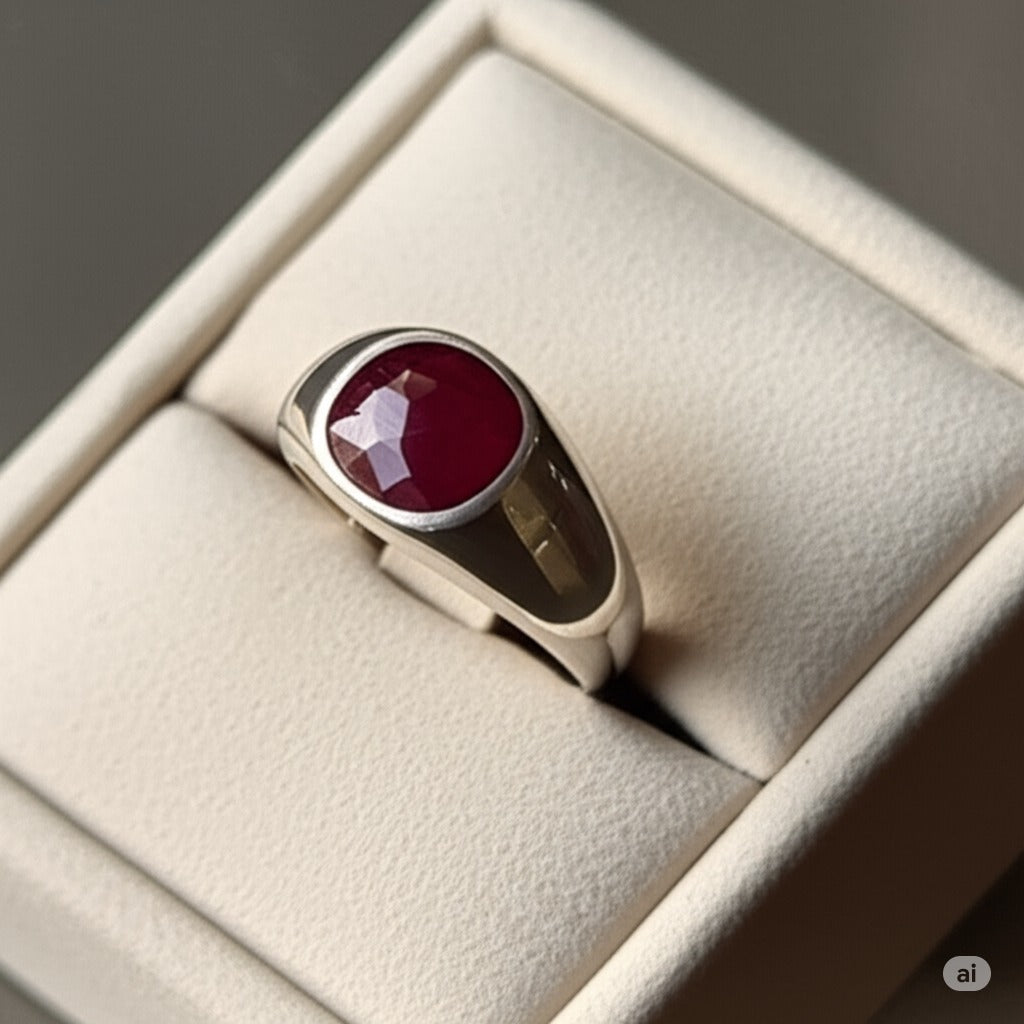 Men's ruby ring