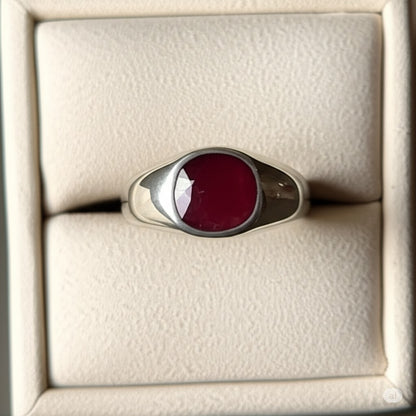 Men's ruby ring