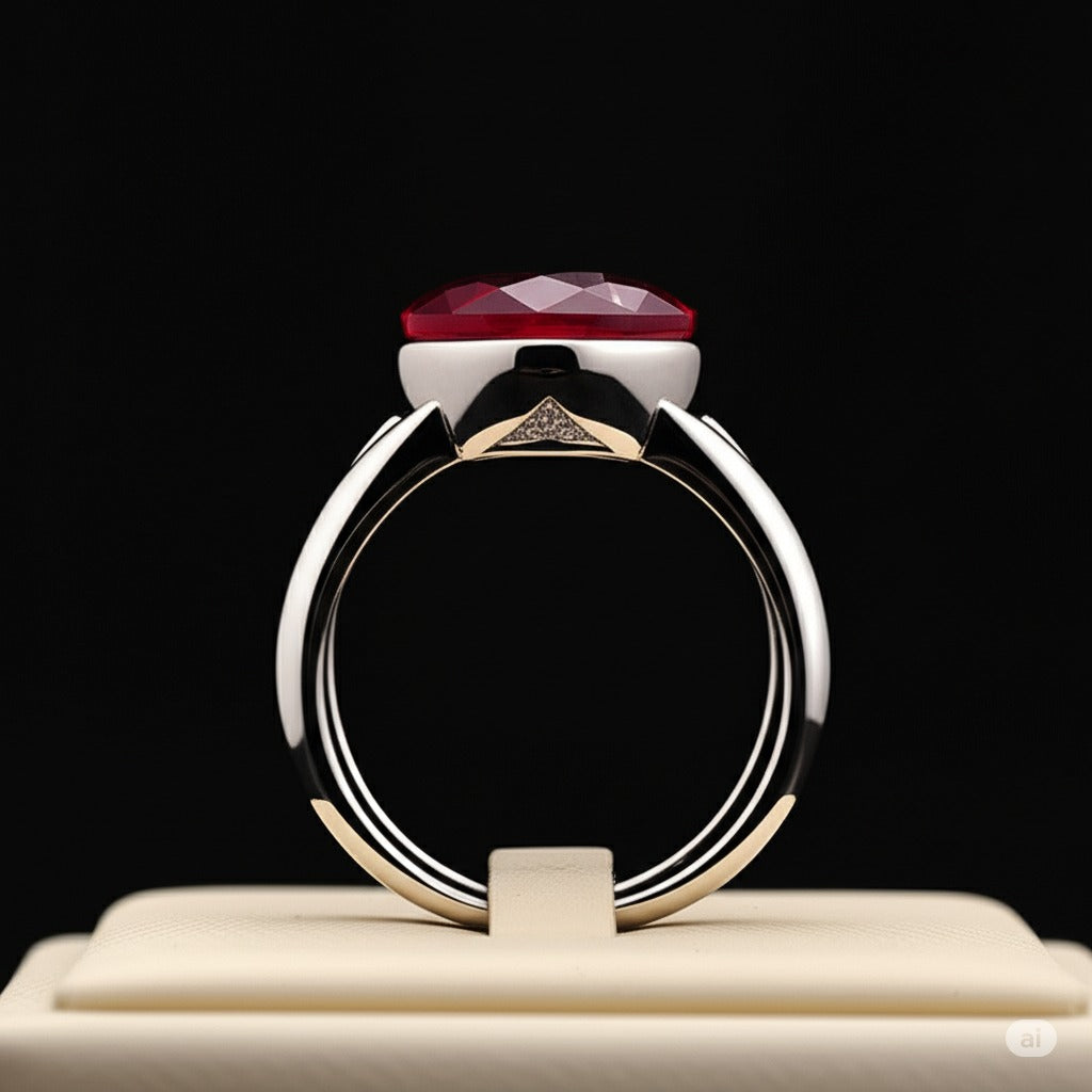 Men's ruby ring