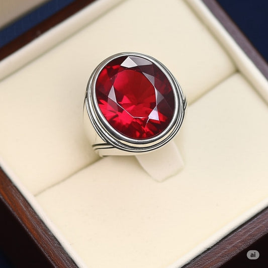 Men's ruby ring