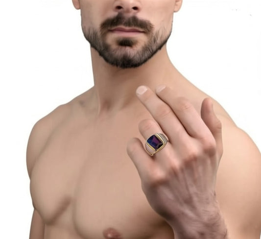 Men's yameni agate Ring