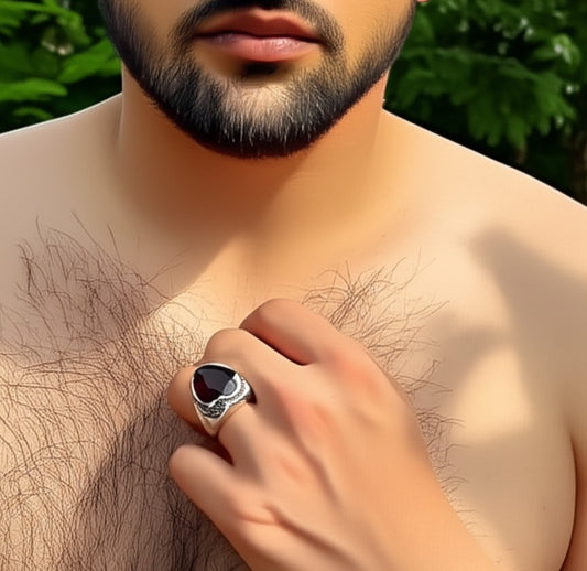 Rhodholite garnet Ring
