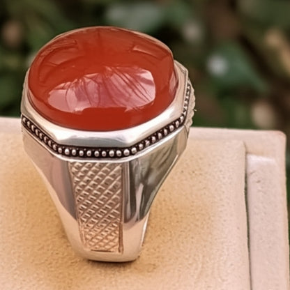 Men's yameni agate Ring